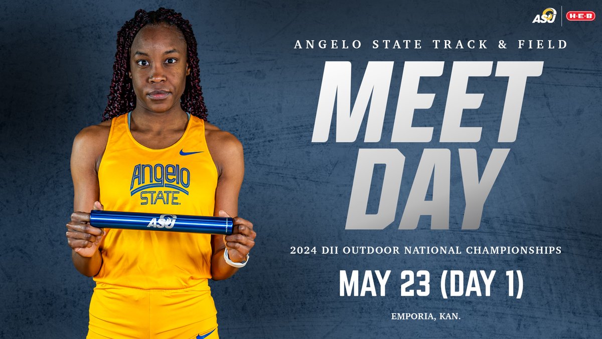 MEET DAY!!! The Rams and Rambelles begin day one of the NCAA DII Outdoor National Championships! #RamEm 📅: Thurs., May 23 (Day 1) 📍: Emporia, Kan. 🏟️: Zola Witten Track - Welch Stadium 📊: results.leonetiming.com/?mid=7270 💻: ncaa.com 💻: (Throws) themiaanetwork.com/esuhornets/