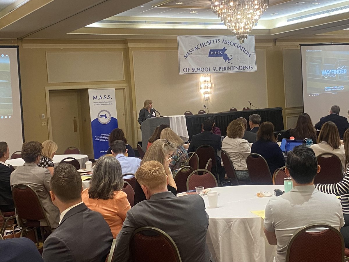 MASS President, Barbara Malkas (North Adams), welcomes Superintendents from across the Commonwealth at the President's Annual Spring Meeting. @massupt