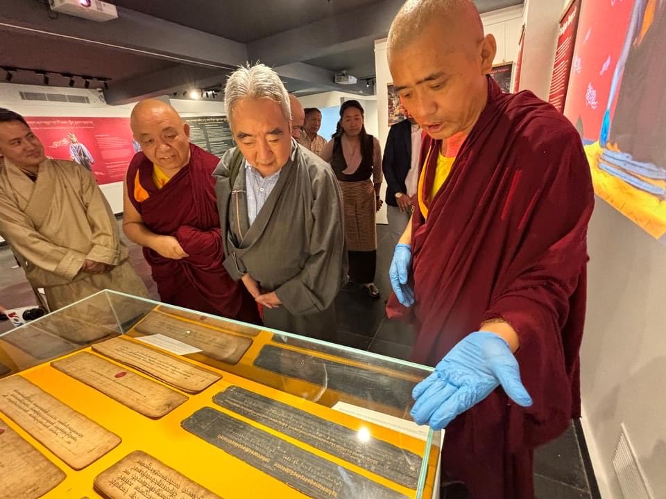 The Tibet Museum DIIR, is hosting a temporary exhibition titled "Biography of Self-Manifested Jowo Wati Sangpo'' till 22nd September 2024. The temporary exhibition was inaugurated with Kungoe Lobsang Jinpa from the Office of His Holiness the Dalai Lama as the chief guest.