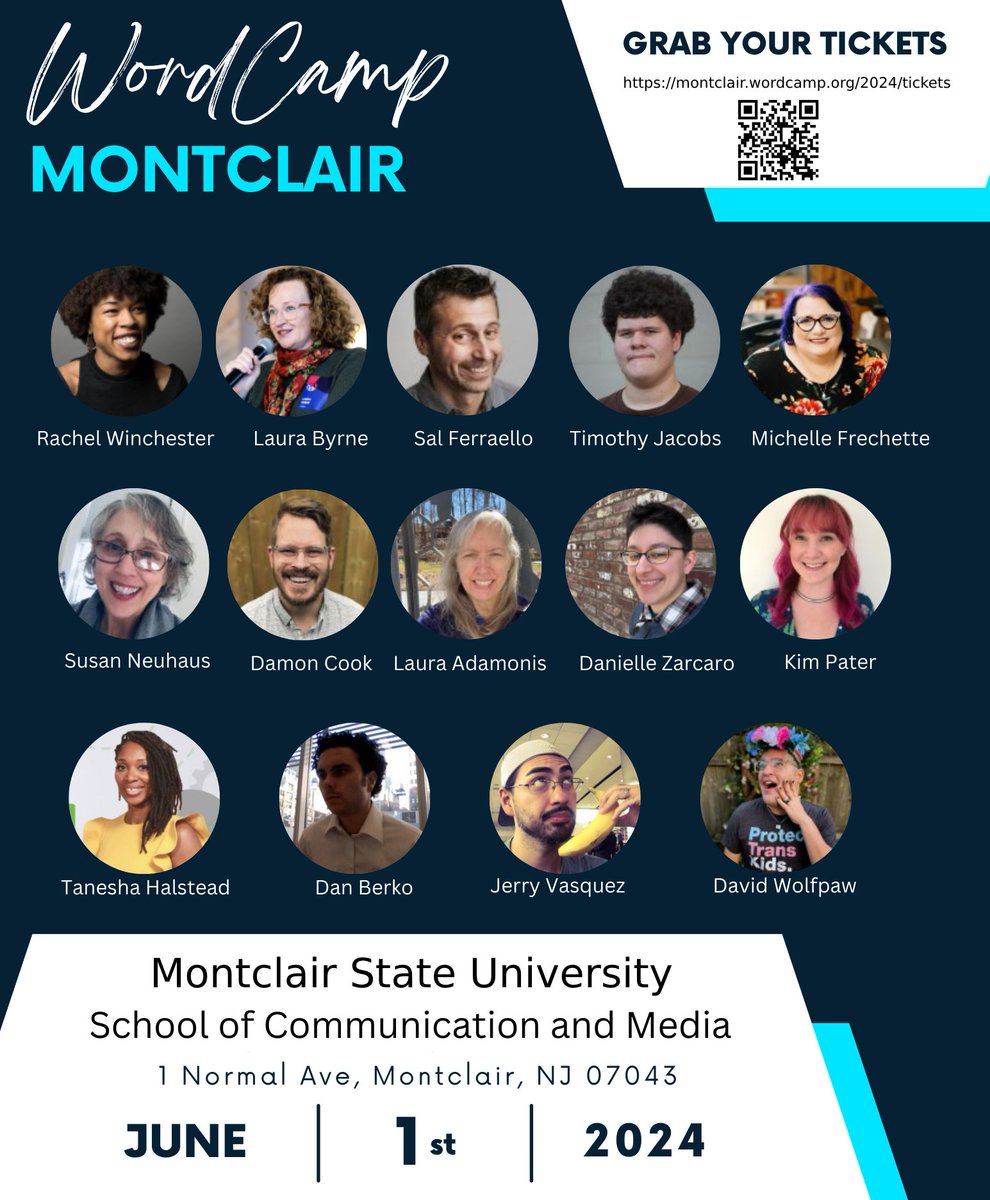 Check out our amazing roster of speakers, covering topics such as AI, Content Strategies, Unit Tests, Accessibility, and more! Get your tickets today! montclair.wordcamp.org/2024/tickets #wordcamp #wordpress #techconference #montclair