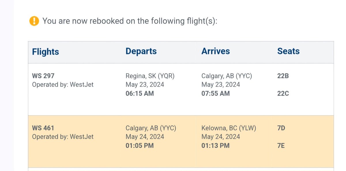 I guess <a href="/WestJet/">WestJet</a> only has a single flight per day heading from #YYC to #YLW...? Thanks for letting me know 10 minutes before boarding my connecting flight. You'd think I was trying yo go to Rome. Totally unacceptable.