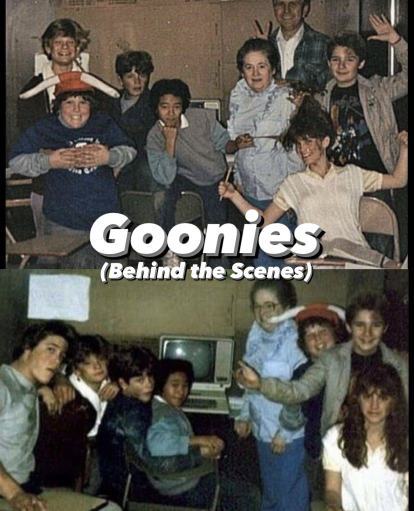 Mouth, Andy, Chunk, Brand, Mikey and the Crew Having Just as Much Fun Off Camera As On. 🥰 #thegoonies #goonies #gooniesneversaydie #gooniesrgoodenough #coreyfeldman #seanastin