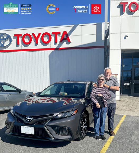 CornwallToyota's tweet photo. Congratulations to Ken and Diane Gosselin who picked up their NEW 2024 TOYOTA CAMRY SE UPGRADE!!!!!
Thanks again!
Mark Hickman
eMail: markota2015@gmail.com
Cornwall Toyota
1875 Brookdale Avenue
Cornwall, Ontario. K6J 5X6 CANADA
Tel.: (613) 932-1106
https://t.co/LXqQ8P7fVQ https://t.co/I2OrARsoZc