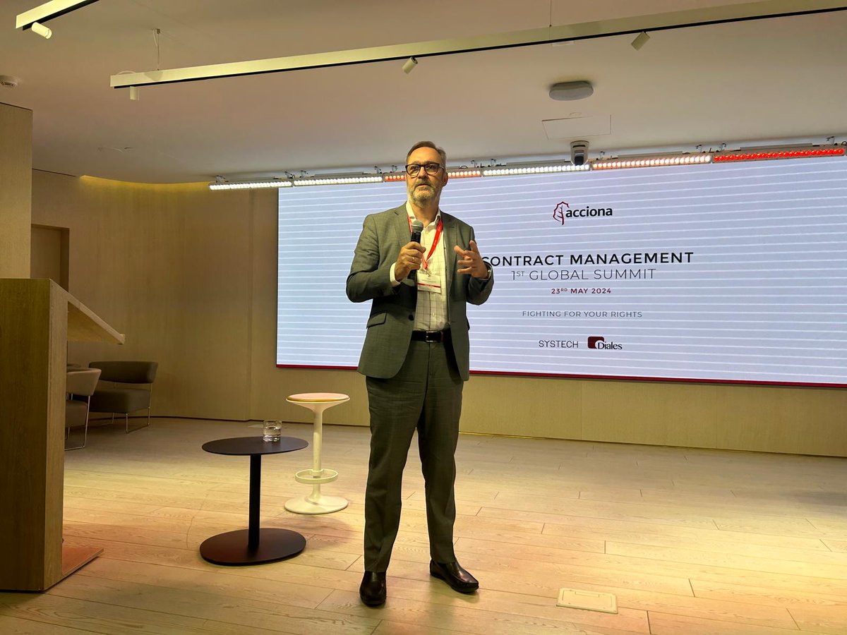 ACCIONA_EN's tweet image. Today we held the second session of the Contract Management 1st Global Summit. This time, the event focused on the theme &quot;Fighting for your rights&quot; with some renowned speakers 👇