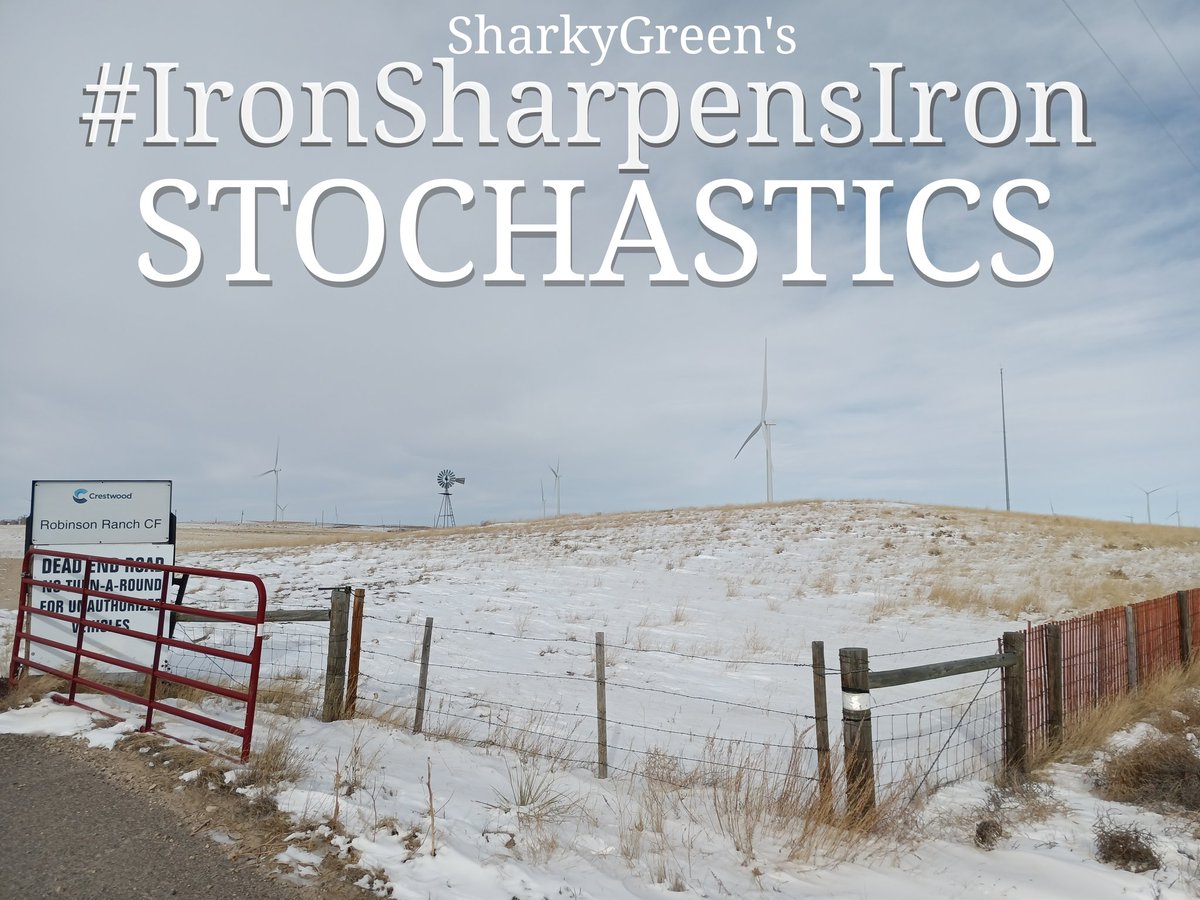 And here we go again! Today, on #SharkyGreen's #IronSharpensIron Video Conference Series, it's #STOCHASTICS day... all things stock market stocks, bonds, mutual funds, options, news, economy, & YOUR stock picks! On the call today: Casper, WY, McLean, VA, Lawton, OK, & Las Vegas!