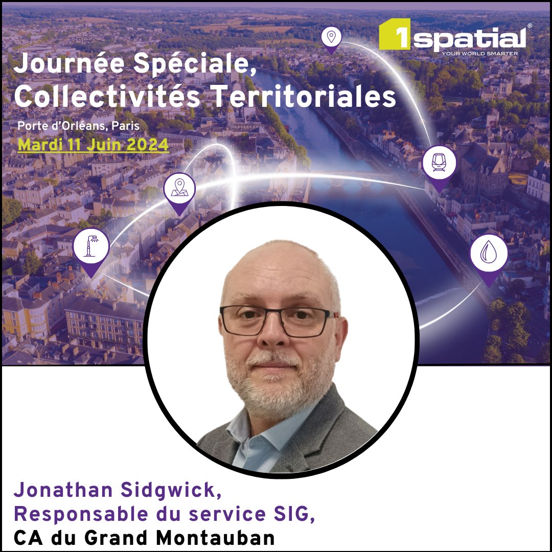 [Journée Spéciale Collectivités Territoriales – Retour d’expérience,  CA du Grand Montauban sur la thématique de l’adressage de voirie.]

Inscrivez-vous dès maintenant pour participer gratuitement à notre journée spéciale Collectivités Territoriales :

1spatial.com/fr/news-evenem…