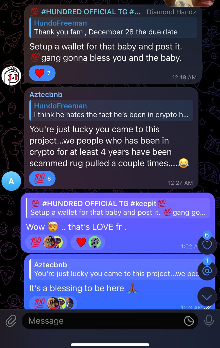 DemisKrypto's tweet photo. Mentioned I was having another baby , @HundredCoin devs decided to bless the baby, Now that’s #keepingit💯 , your devs would never 😂 . #HUNDRED #AVAX #BYAS #YUCKYEAH #KEEPIT100 #DIAMONDHANDS #memecoin2024 #MemecoinProject #MEMECOIN #Cryptolnnovation #cryptoproject #BLESSED https://t.co/DbqlIOwz3z
