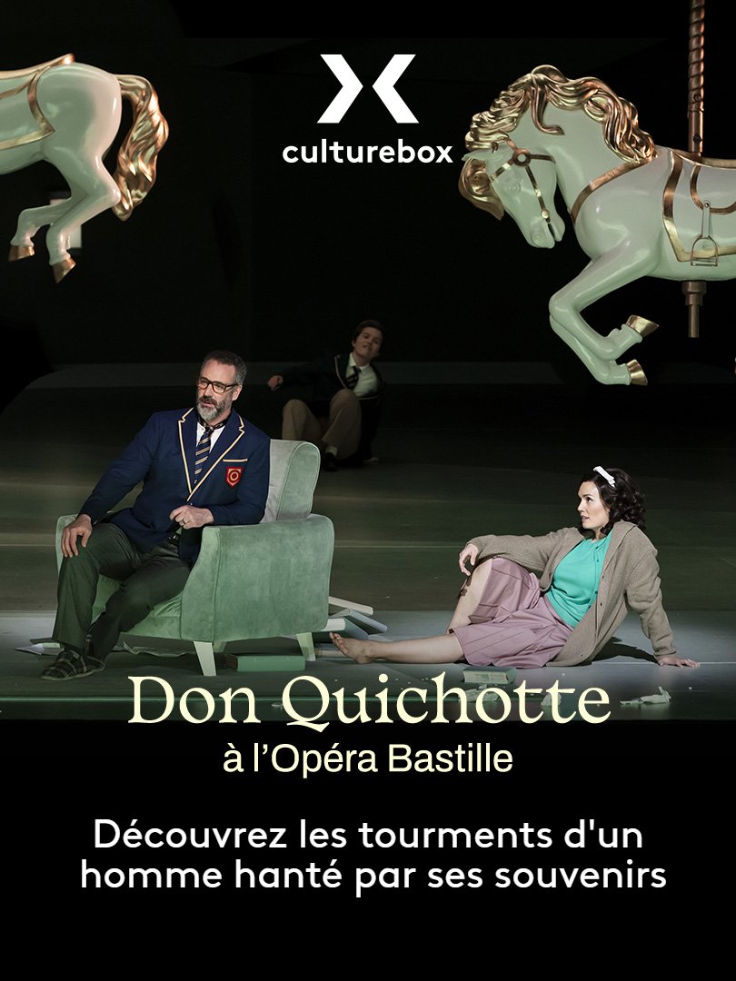 Découvrez les tourments de Don Quichotte sur la scène de l'@operadeparis ce soir dès 19h30 sur france.tv 🎠 Pour suivre Don Quichotte, rendez-vous ici à 19h30 👉 bit.ly/DonQuichotteOp…