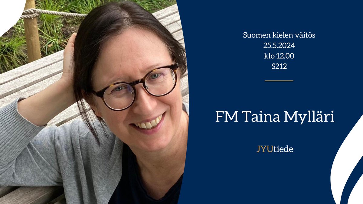 Taina Mylläri tutki väitöksessään kompleksisuutta suomenoppijan suomi toisena kielenä teksteissä kielitaidon eri taitotasoilla. Tilaisuus 25.5. klo 12.00 salissa S212 #JYUnique #JYUhytk Lisätietoa bot.fi/3xj5