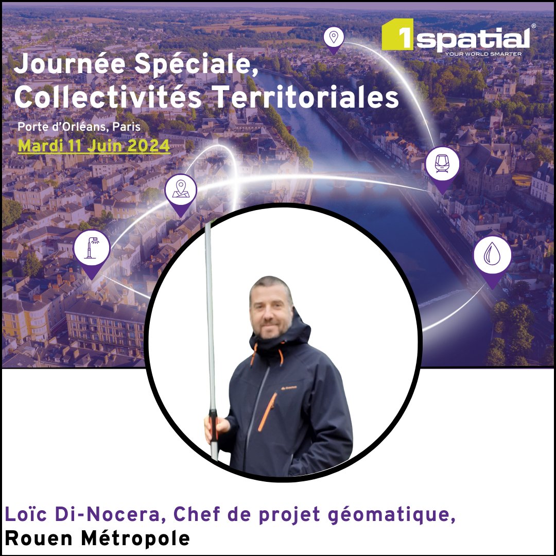 Journée Spéciale Collectivités Territoriales – Témoignage Rouen Métropole, déploiement du PCRS et gestion de données.

Inscrivez-vous dès maintenant pour participer gratuitement à notre journée spéciale. Découvrez le programme intégral ici :

1spatial.com/fr/news-evenem…