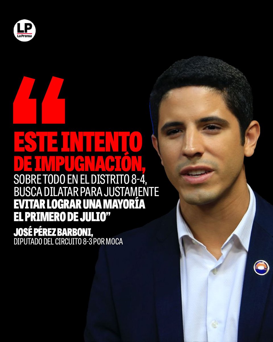 La estrategia es clara: usar las impugnaciones para impedir que los independientes y otros diputados afines logren mayoría (36 votos o más) el próximo 1 de julio, día en que se instala la Asamblea Nacional.
Señala <a href="/PerezBarboni/">José Pérez-Barboni 🟧🟦</a>: 
prensa.com/politica/impug… a través de <a href="/prensacom/">La Prensa Panamá</a>