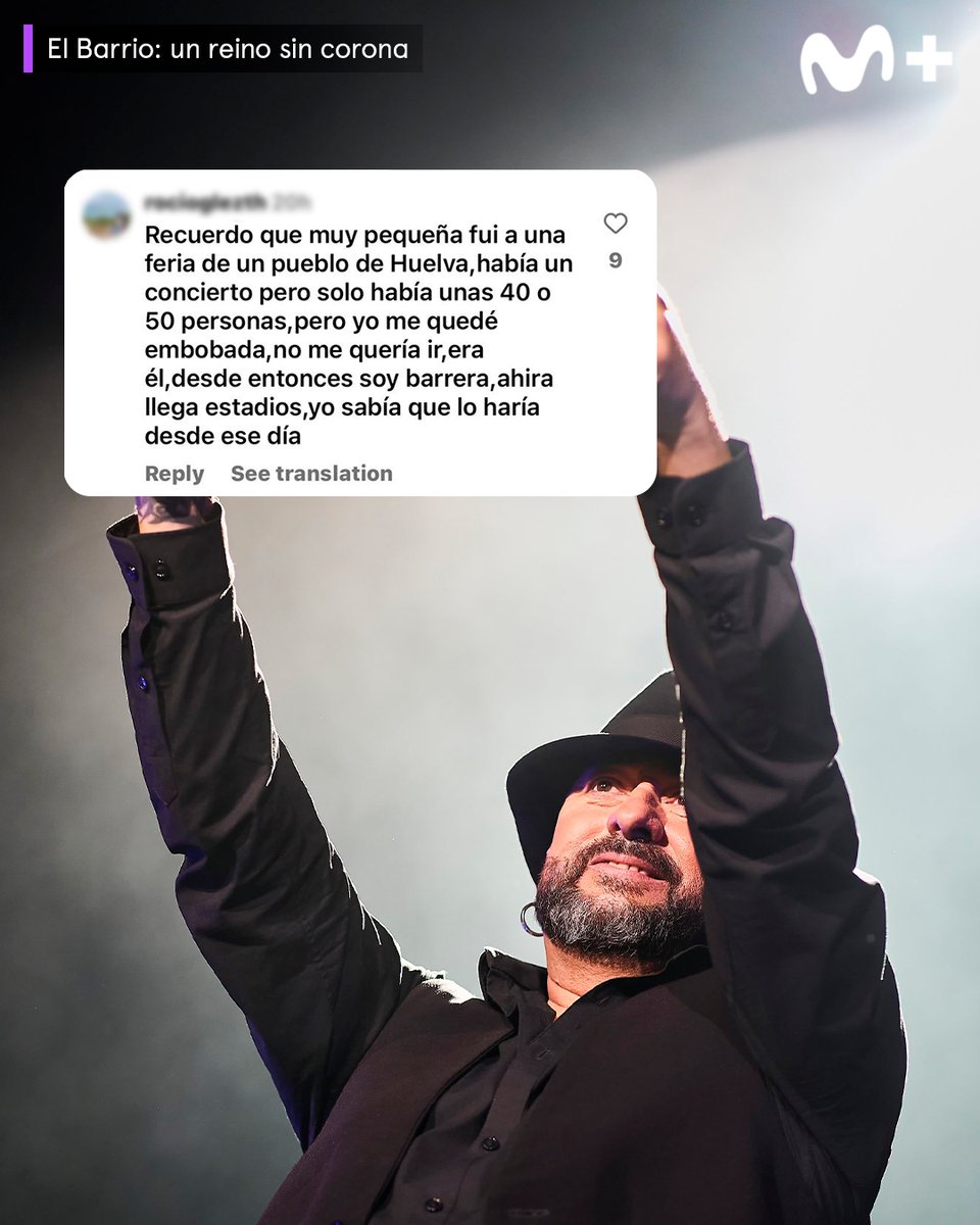 MovistarPlus's tweet photo. Si quieres disfrutar de uno de los conciertos más memorables del Wizink, no te pierdas #ElBarrio #UnReinoSinCorona, ya disponible en MovistarPlus+ 
🎩Y tú, ¿qué concierto de El Barrio nunca olvidarás?
@elbarrioficial https://t.co/vlQmrQPeAg