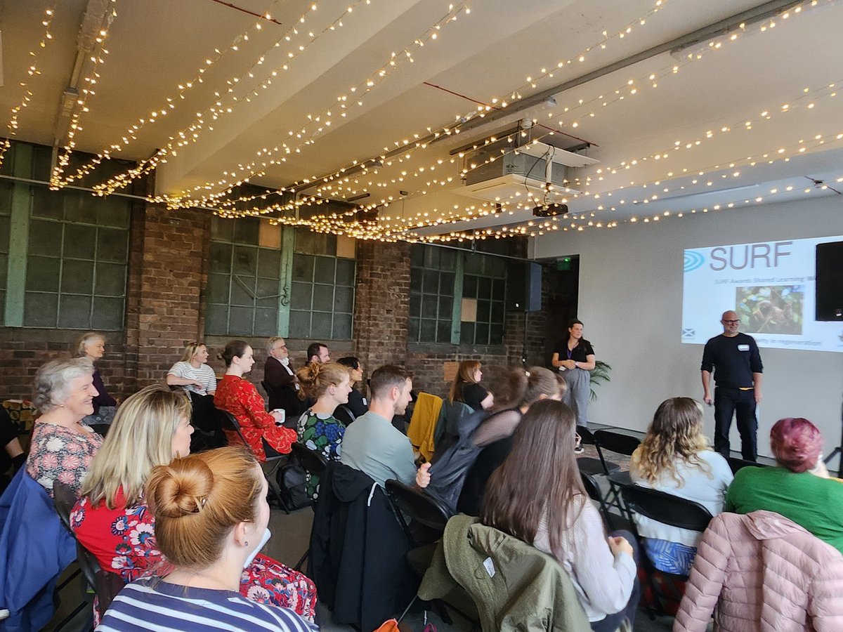 Thank you to all who attended the final #SURFAward Shared Learning Workshop today in the fabulous Civic House Special thanks to our speakers from #WildSkiesShetland @DeafAction @thebeaconarts @CreativeScots @CreativeLivesCL Materials are available: surf.scot/surf-awards-sh…
