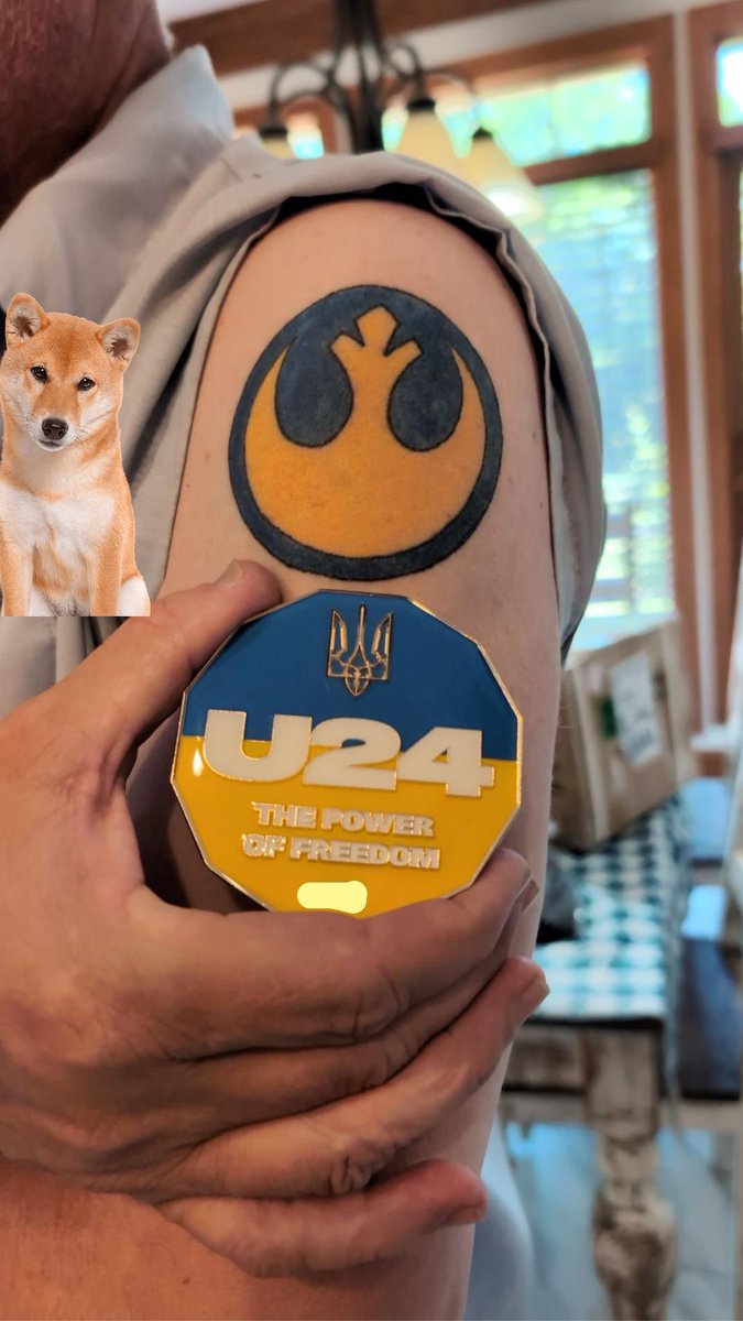 @U24_gov_ua It’s amazing!!!! @MarkHamill have you seen @Barnett_556 first tattoo. He got it when you became a Fella. He is a big fan of yours and one of the creators of the coin. We had a special coin made just for you.