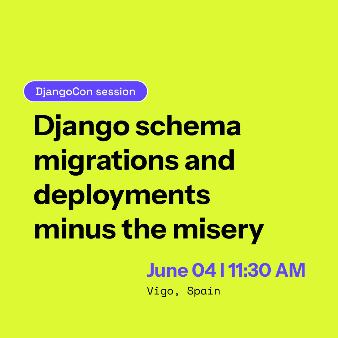 DjangoConEurope's tweet photo. Dive into the trenches of scaling Django applications and unravel the complexities of running multiple instances with @akalipetis from @platformsh 🗓️✨
#djangoconeurope24 #platformsh #vigo https://t.co/1xmzB77wl1