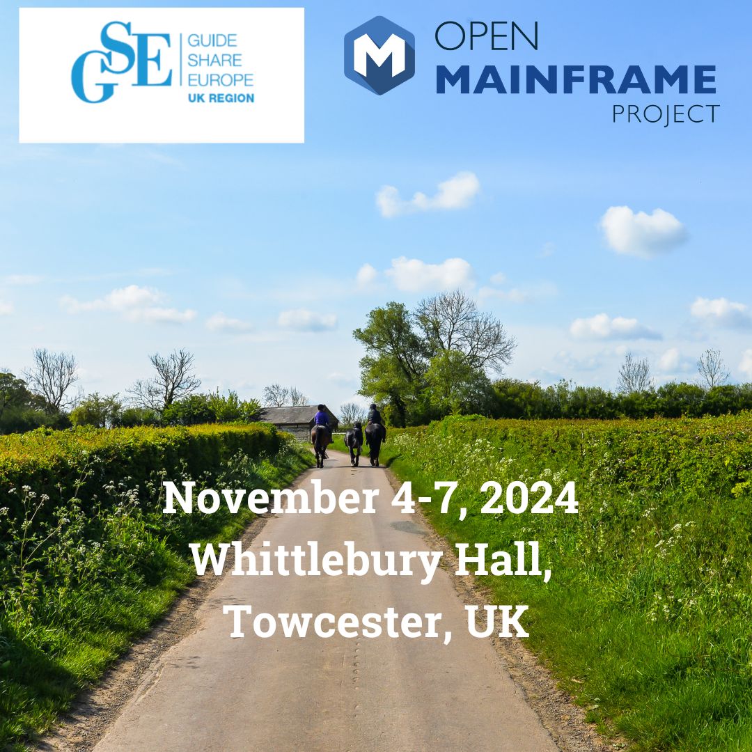 .@gseukc recently launched its CFP for their annual in-person event on November 4-7 in Towcester, UK. @OpenMFProject will have our own track! Learn more and submit your #OpenMainframe topics today: hubs.la/Q02yfYwc0 @DonnaHudi @PhnxSoftware @ich408i