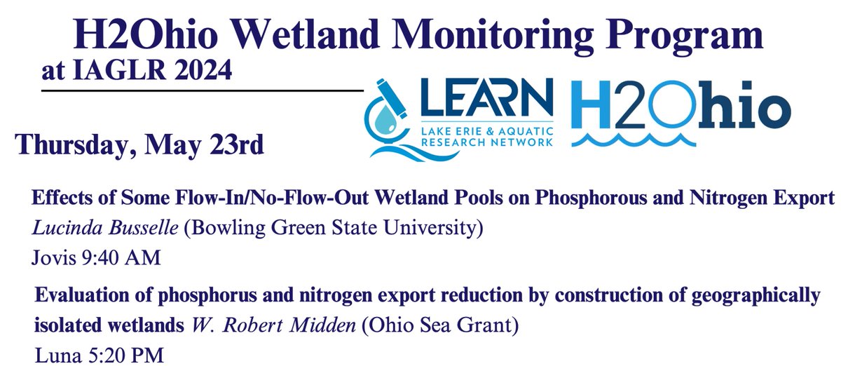 Great Lakes & Watershed Studies, BGSU tweet media