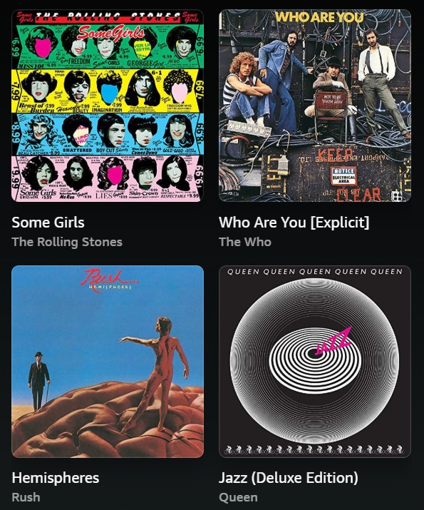 which of these #1978albums do you like most?

#TheRollingStones #TheWho #RUSH #Queen