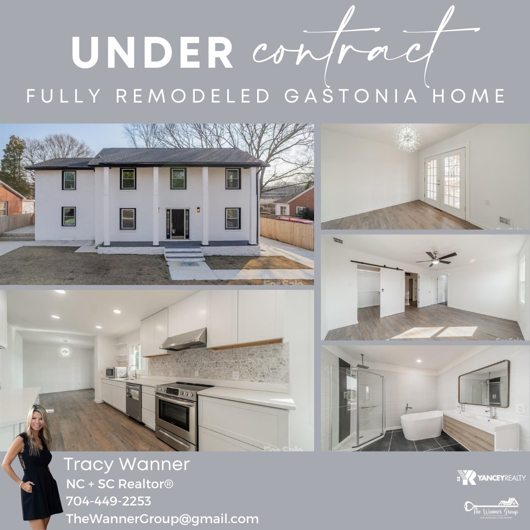 #Congratulations to Tracy Wanner + her thrilled buyer clients who snagged this beautifully remodeled #home with modern + sleek upgrades throughout!

#buyersagent #undercontract #offeraccepted #yanceyrealty #happybuyers #curbappeal #wanttomove #gastonia #futurehome #congrats