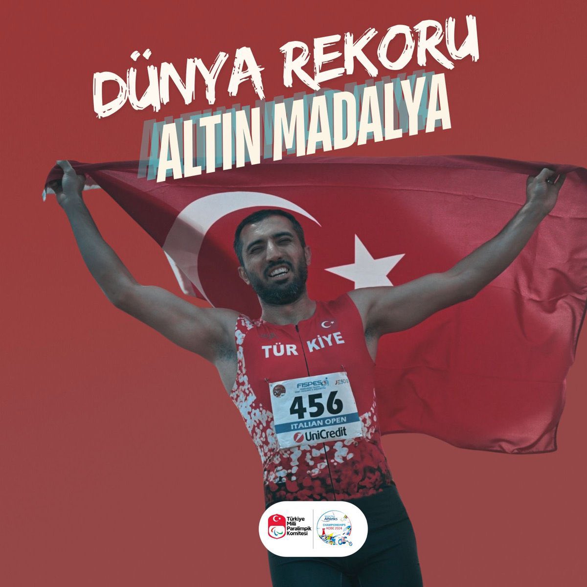 🇹🇷 Türkiye’nin gururu Serkan Yıldırım Dünya Para Atletizm Şampiyonası’nda gösterdiği üstün performans ile dünya rekorunu kırdı ve 🥇 altın madalya kazandı. Kendisini kutlar, başarılarının devamını dilerim.