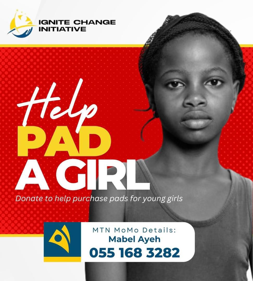 My team at @letignitechange is proud to launch the #PadAGirl initiative! We're committed to providing menstrual products to girls in orphanages & schools, promoting dignity & education. Kindly donate to help empower young girls to shine! Partnership available ❤️