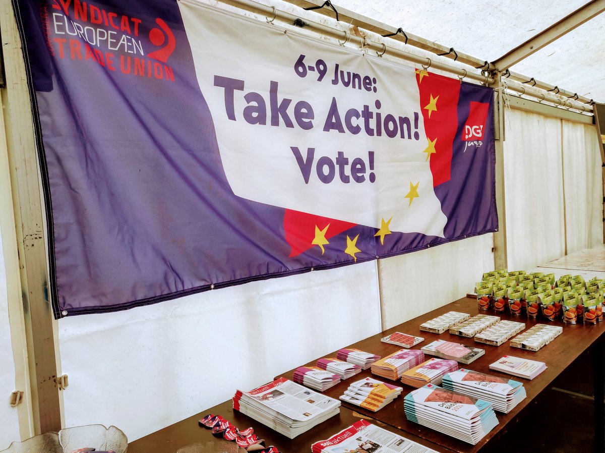 ETUC_Youth's tweet photo. Setting up for our first (summer?) camp!!!
Participants coming to discuss how we can use the last two weeks to get out the progressive vote! #UseYourVote #EUelections2024
#PowertoUnions https://t.co/1VozXZScHE