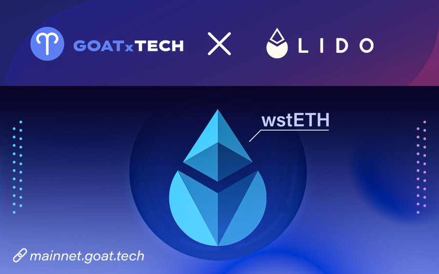 ARB_Universe's tweet photo. 🔥 @goatxtech has introduced @LidoFinance staking on its platform
🔥 Point tracking integration now offers $wstETH stakers not only a high #Web3 social standing in the form of a Trust Score, but also rewards from #GoatTech in $ETH and x1,5 Mainnet Points and great APR yields
🔽 VISIT
https://t.co/5M4XvwMDLS
#ARB_Universe