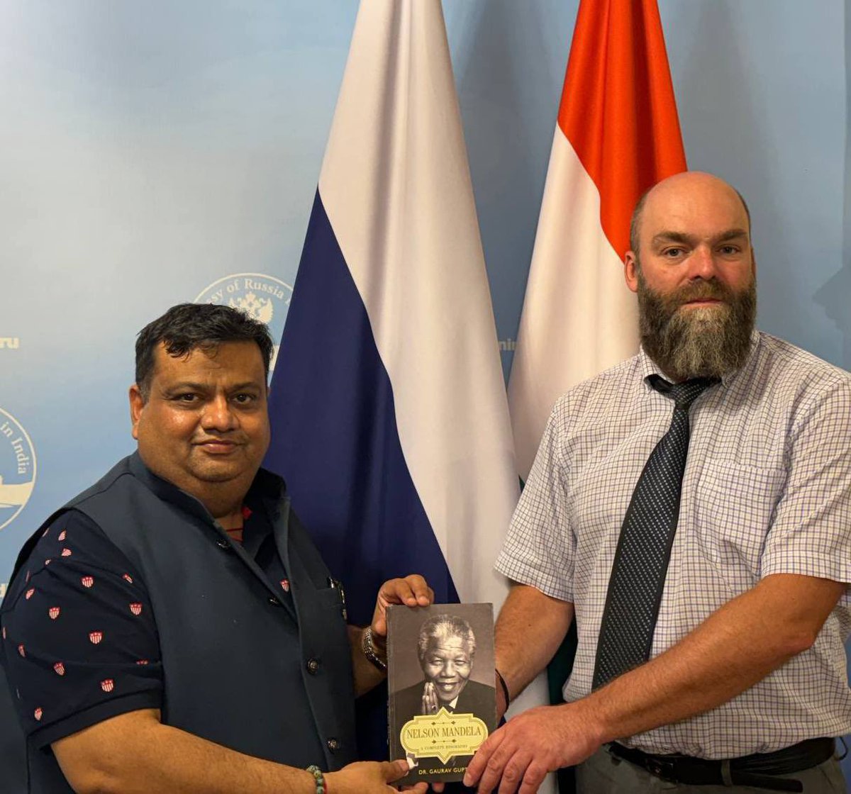 🇷🇺🤝🇮🇳 On May 22, Petr Sizov, Spokesperson, #Russia’n Embassy in #India, had a meeting with Dr Gaurav Gupta, Founder President, Global Trade & Technology Council (India), & Chief Editor, GTTC Insights. #RussiaIndia