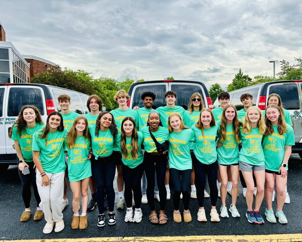 These Emmaus High School athletes are heading to the PIAA State Track & Field Meet!!! Let’s goooooo!!!!! 🐝 Bee hungry, bee humble #hornetpride @scotty1021 @_EHSAthletics @EHS_Hornets