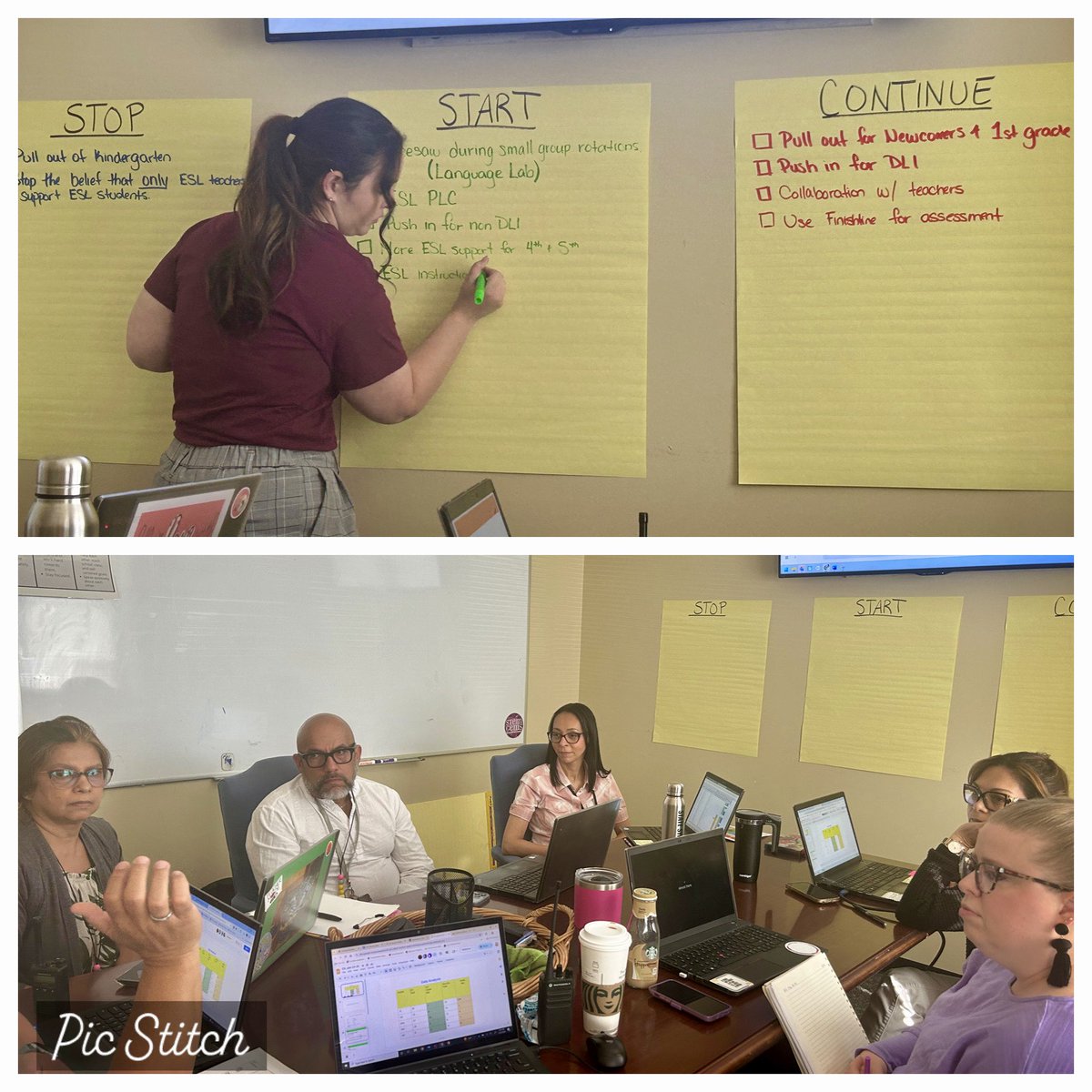 Action planning with our ESL team. Using Access test data to determine what we will stop, start and continue as we plan for next year. @AGHoulihan @blaise05 @SusanRodgersS4 @TopperJenn58692 @drjayjones @boatcandice @kevinplue @Renee_McKinnon1 @AlfredLeon04 @elenia_daniels @UCPSNC