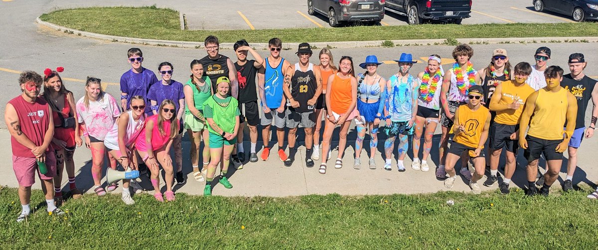 The <a href="/LaSalle_LDSB/">La Salle Secondary</a> Leadership crew are ready to host the future Black Knights today! ⚔️❕💛🖤