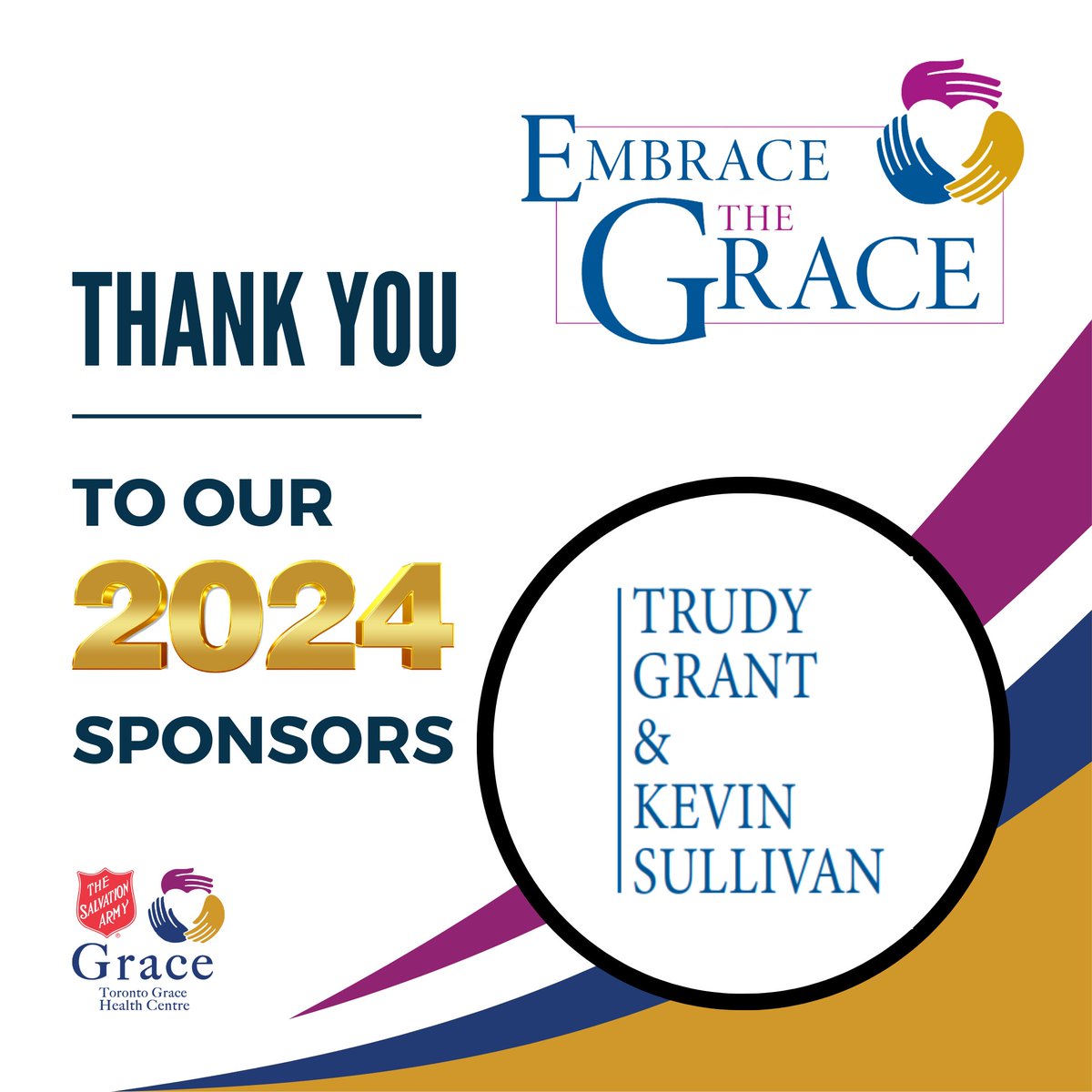 Part 2 -Huge shoutout to our 2024 Embrace The Grace Gala sponsors!
Thank you for supporting our event on May 28, 2024. Your generosity means the world to us and we can't wait to collaborate more in the future! #EmbraceTheGrace #GalaSponsors #Gratitude #TorontoGraceHealthCentre