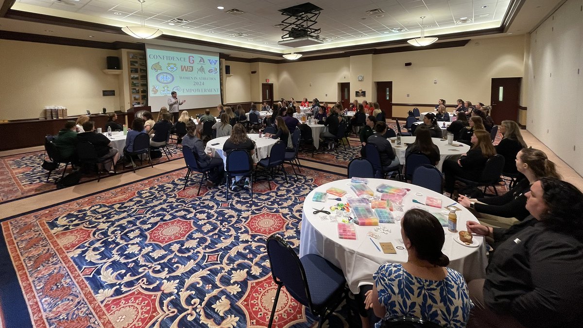 We're excited to host today's PAC Women in Athletics Day @westminsterpa. A full day of professional development and networking in New Wilmington. Thanks to Coach Swearingen and Kristin Consuegra from the PAC office for helping put an opportunity like this together for our