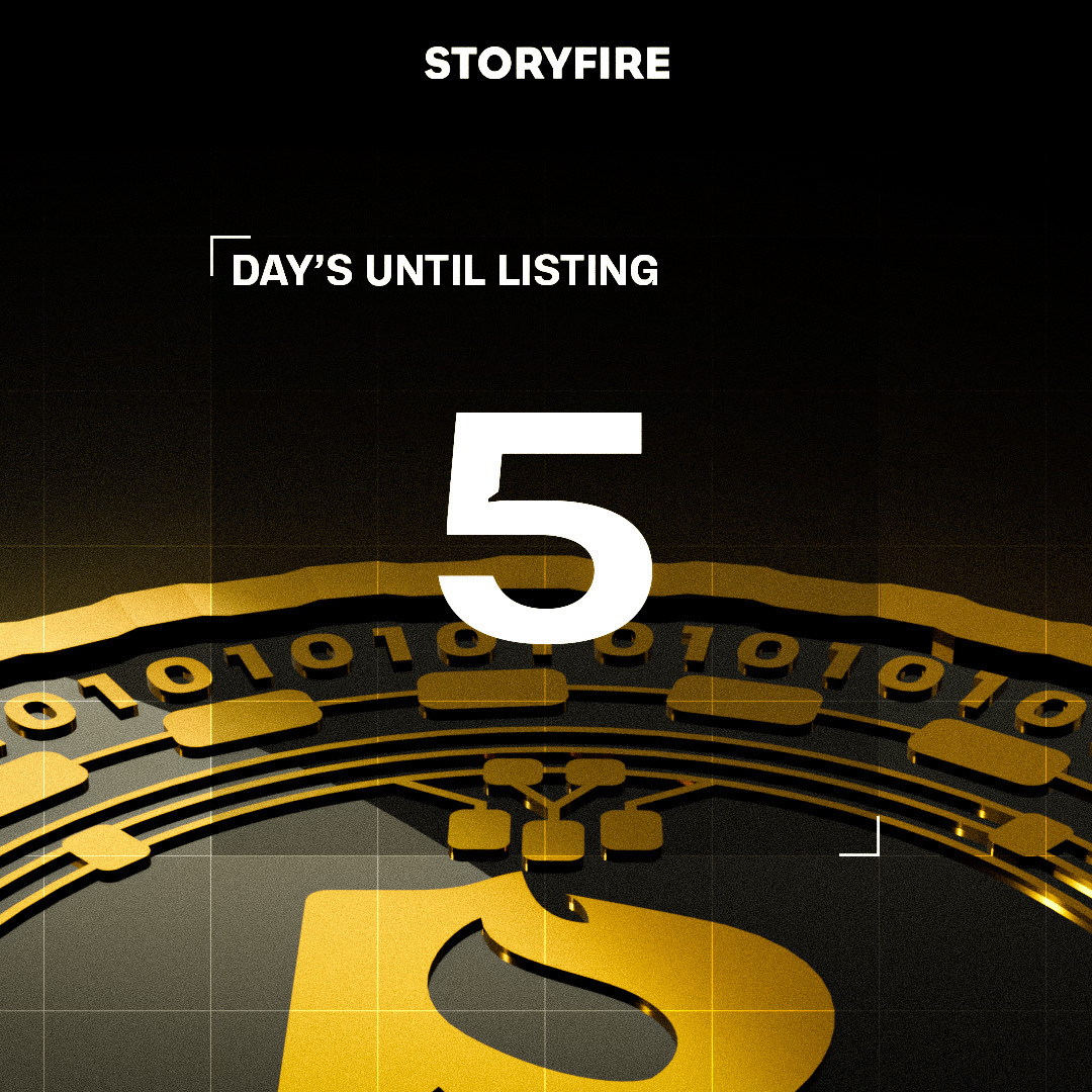 🚀 5 DAYS TO GO 🚀

Only 5 days until our next CEX listing! 

This will mean thats 2/3 of our exchange listings beginning with a ‘B’ live! 💥

Are you ready? 👀

Make sure you are 👉 linktr.ee/storyfire
