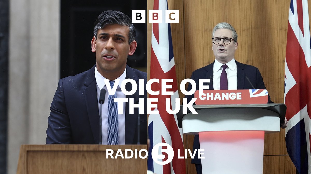 Conservative PM Rishi Sunak says the general election is “the moment for Britain to choose its future”. Labour leader Keir Starmer told voters “power returns to you”. @NickyAACampbell asked: General Election 2024: how are you feeling? Voice of the UK bbc.co.uk/sounds/play/p0…