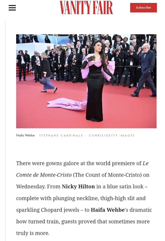 She Took The Spotlight Yesterday 😍🙌🏻 After her appearance on the red carpet at the Cannes Film Festival...the international press praises the presence of our star and diva #Haifa_Wehbe ♥️✨ @HaifaWehbe 🫶🏻