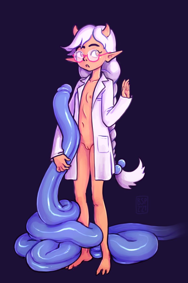 beespaceprogram's tweet photo. the other alts. I think sweater-only has the best colour balance, but labcoat-only is fun partial nudity. I thought about doing some sort of like game for the other versions but I think I'm gonna write that sort of thing off for a while as "overthinking social media" https://t.co/RoyKYKmSyP