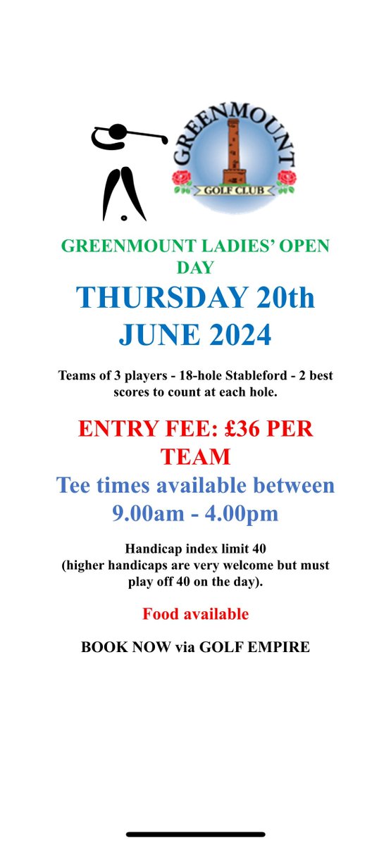 Greenmount Golf Club tweet media