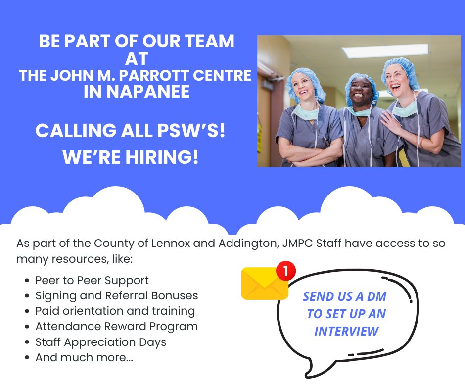 Calling All PSW's, We're Hiring!

Send us a DM via Twitter x.com/LandACounty or send an email to breadman@lennox-addington.on.ca to arrange an interview.