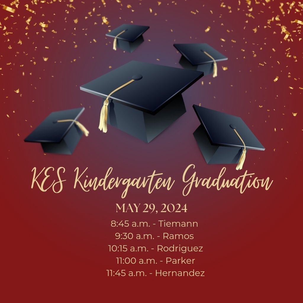 KermitElem's tweet photo. KES Kindergarten Graduation Schedule https://t.co/NOVUKM9Neq
