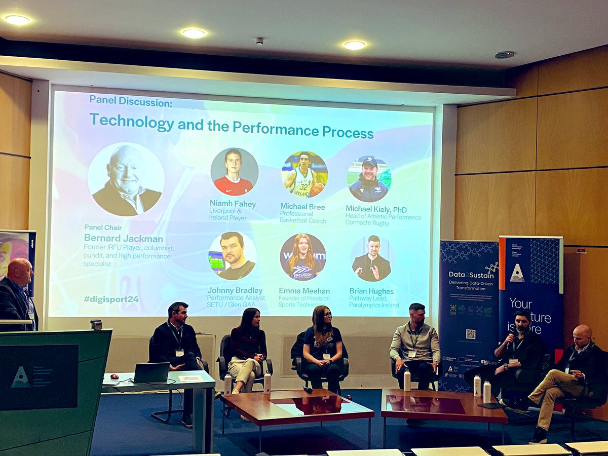 🤩SOME LINE-UP @atu_ie Listening and learning 🗣️Panel discussion with @bernardjackman @LiverpoolFCW Captain @Niamh_Fahey1 @connachtrugby @ParalympicsIRE 👩🏽‍💻 Technology & the Athletes Performance Process ⚡️ Digital Innovation For Sport 2024 #sport #digisport24