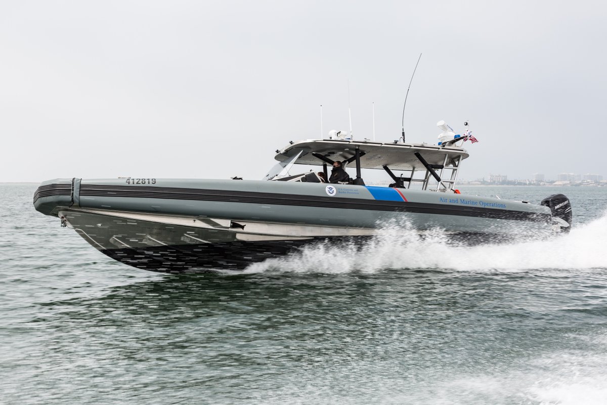 On May 17, a Jacksonville-based Coastal Interceptor Vessel crew was first on scene of a vessel taking on water near St. Augustine after @USCGSoutheast reported a distress call. Agents removed 3 people from the vessel and worked with a team of partners during the rescue.