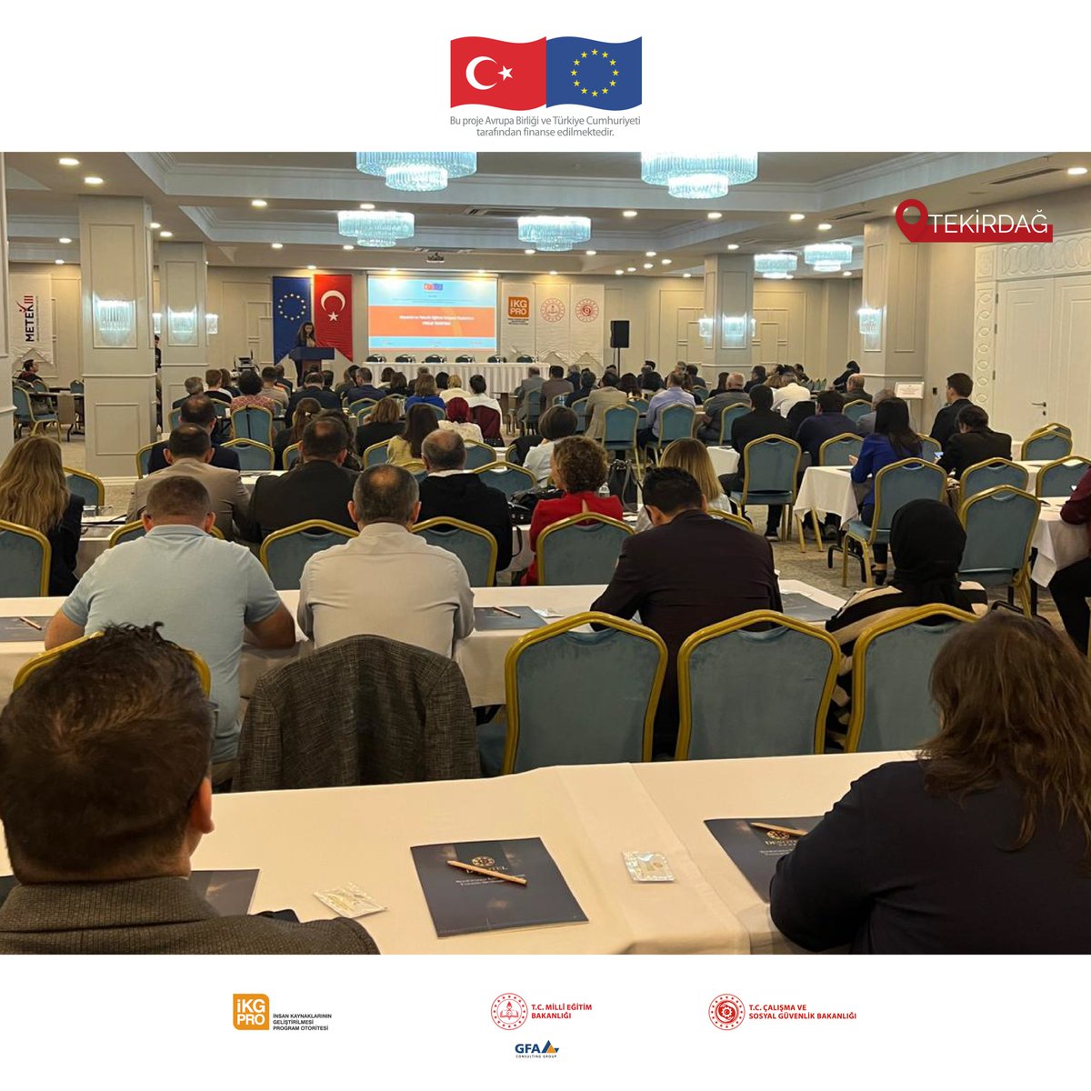 metekprojesi's tweet photo. Genel Müdürlük temsilcilerinin katıldığı toplantılarda sektör temsilcilerinin katılımıyla yereldeki gelişmeler ele alındı ve ulusal uygulamalar konu oldu.

#METEKProjesi 

@tcmeb
@EUDelegationTur
@csgbakanligi
@IKGPRO
@MeslegimHayatim https://t.co/3gcJXCdPvT
