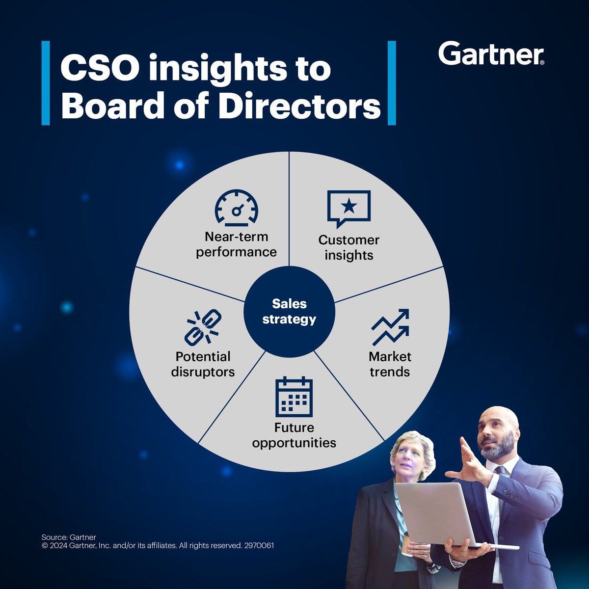 CSOs have a unique opportunity to gather direct customer feedback on their brand, product performance, service levels, and competition. Learn how to capitalize on it: gtnr.it/4bMlgSm #GartnerSales #CSO #SalesStrategy