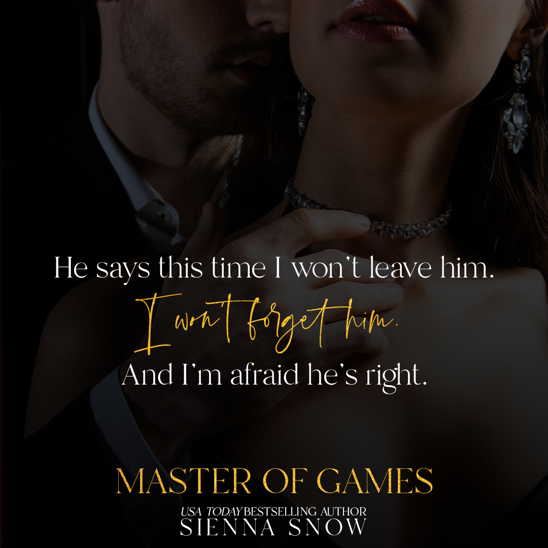 He says this time I won't leave him. I won't forget him. And I'm afraid he's right. #oneclick: books2read.com/MasterOfSecrets #siennasnowbooks #siennasnow #godsofvegas #darkromance #romanticsuspense