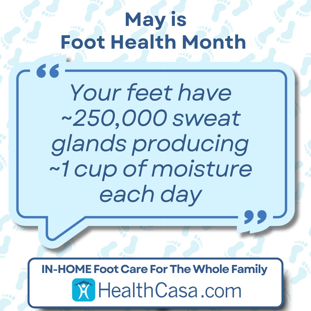 Your feet have ~250,000 sweat glands producing 
~1 cup of moisture each day

#foothealth #facts #chiropody #chiropodist #podiatry #podiatrist #footcare #plantarfasciitis #orthotics #flatfeet #foot #footpain