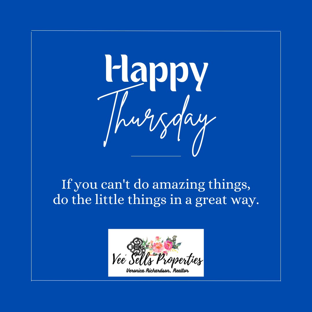 Happy Thursday!

#dcrealtor #dcrealestate #dcagent #dcfirstimehomebuyer #mdrealtor #mdrealestate #mdagent #mdfirsttimehomebuyer #varealtor #varealestate #vaagent #vafirsttimehomebuyer #varealtor #veezipcode20019 #veronicarichardson #hughesvillemd #capitolheights