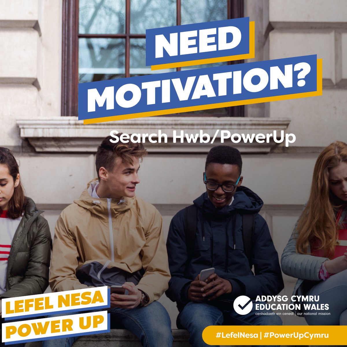 If you’re feeling nervous about your exams or assessments, remember that you’re not alone. There’s plenty of help and support available. Visit gov.wales/power-up-wales #PowerUpCymru