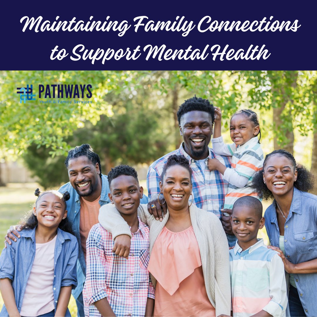PathwaysYFS's tweet photo. May is #FosterCareMonth and #MentalHealthAwarenessMonth. Extended families can play an important role for children in foster care. Maintaining relationships with relatives and kin can increase stability and reduce trauma. Learn more about kinship care at https://t.co/nFYFKmKQYB. https://t.co/klQDpljX7S