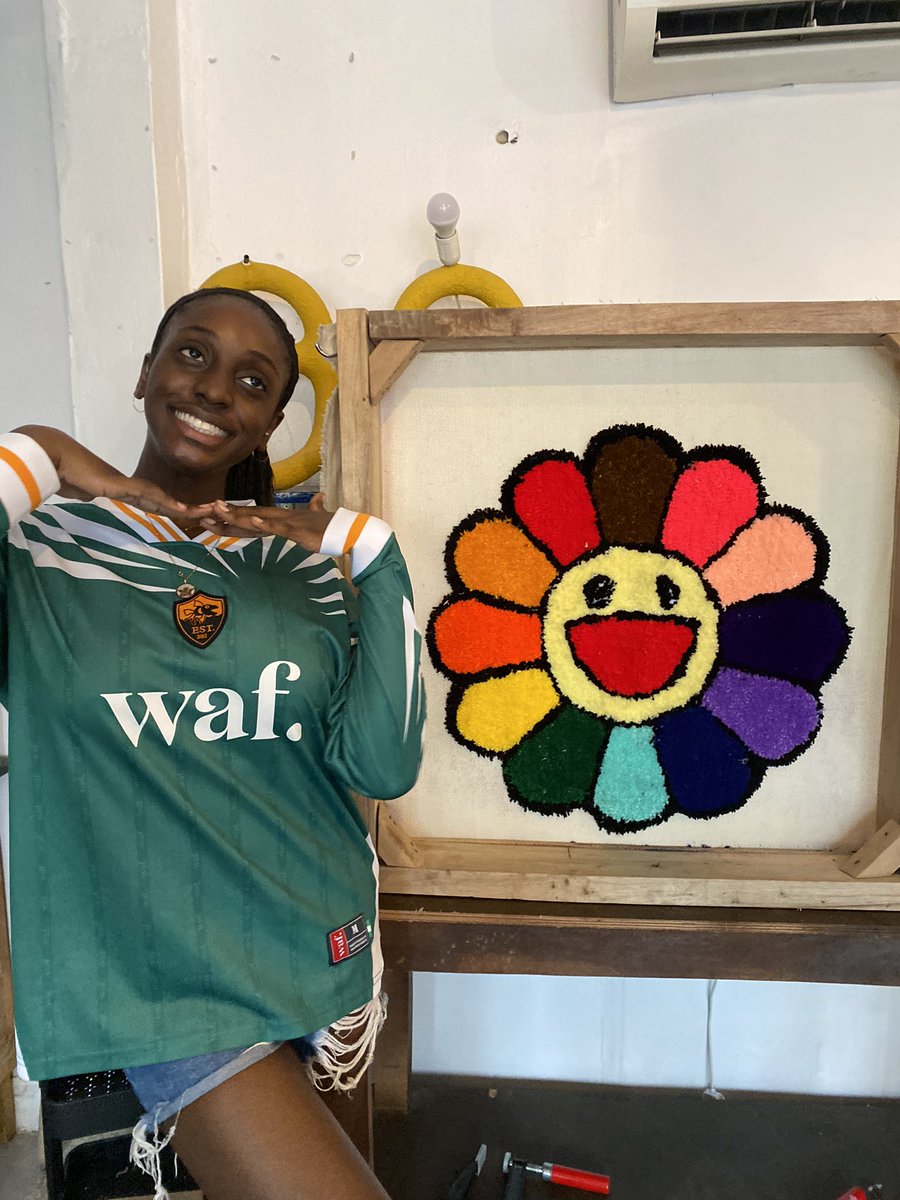 flexgodmo's tweet photo. Outtakes from our last rug tufting session ๐๐งกโค๏ธ๐งถ if youโre looking for a fun activity to try in Lagos or want to advance your tufting skill, DM us @/tuftyourdreams.ng on IG
June slots up soon ๐ฐ #morugs https://t.co/OhVb2H8K8K